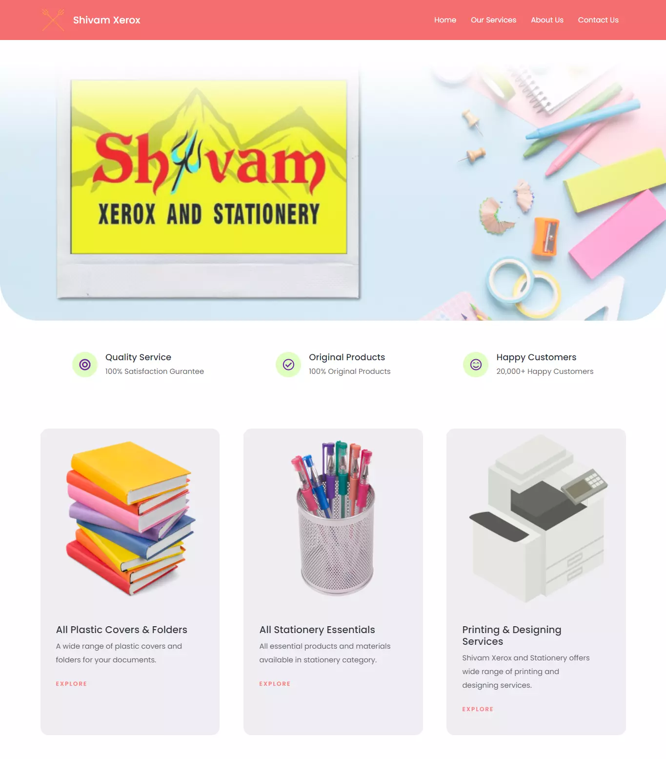 Projects 3 shivam xerox website design by atoz