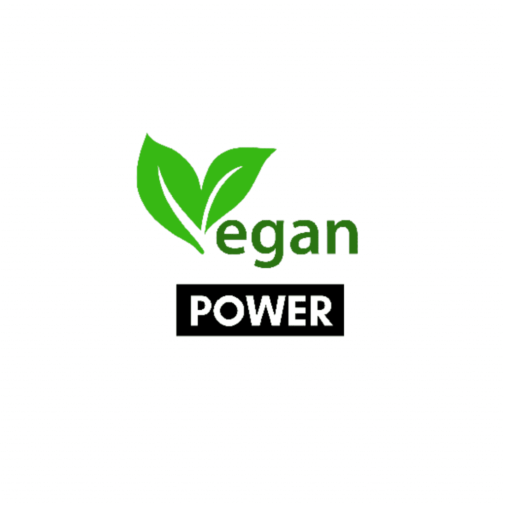 vegan power logo design