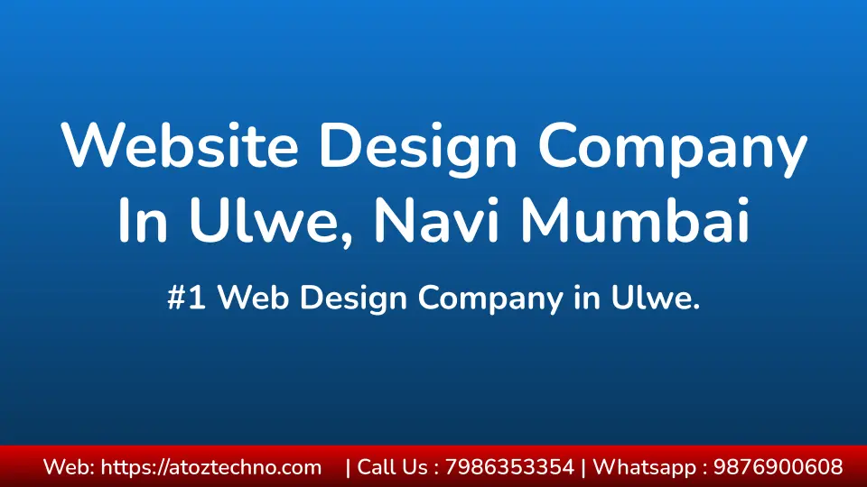 Website Design Company in Ulwe, Navi Mumbai